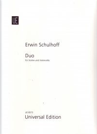 Schulhoff Duo Violin & Cello Sheet Music Songbook