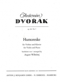 Dvorak Humoreske G Op101 No 7 Violin & Piano Sheet Music Songbook