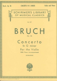 Bruch Concerto Op26 Gmin Violin Sheet Music Songbook
