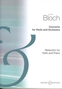 Bloch Concerto Violin & Piano Sheet Music Songbook