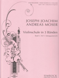 Joachim Violin School Vol 1 Part 1 Sheet Music Songbook