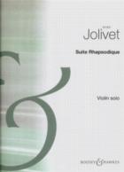 Jolivet Suite Rhapsodique Violin Solo Sheet Music Songbook