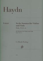 Haydn Sonatas (6) For Violin & Viola Hob Vi:1-6 Sheet Music Songbook