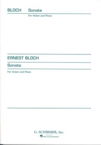 Bloch Sonata For Violin Sheet Music Songbook