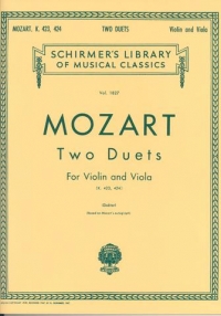 Mozart Duets (2) K423/424 Violin & Viola Sheet Music Songbook