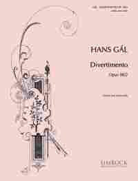 Gal Divertimento Op90/2 Violin & Cello Sheet Music Songbook