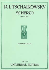 Tchaikovsky Scherzo Op 42/2 Violin/piano Sheet Music Songbook