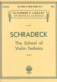 Schradieck School Of Violin Technics 2 Double Stop Sheet Music Songbook