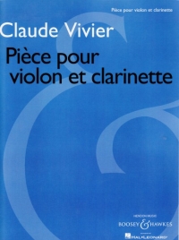 Vivier Piece Pour Violon Et Clarinet Sheet Music Songbook