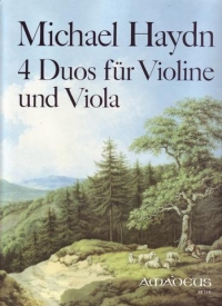 Haydn Duos (4) Violin & Viola Sheet Music Songbook