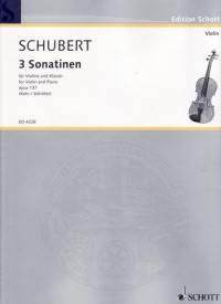 Schubert Sonatinen Op137 1-3 Violin & Piano Sheet Music Songbook
