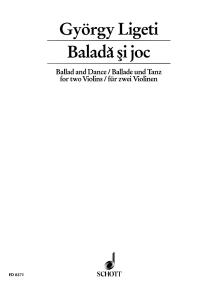 Ligeti Ballad & Dance 2 Violins Sheet Music Songbook