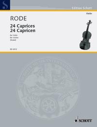 Rode 24 Caprices Violin Sheet Music Songbook