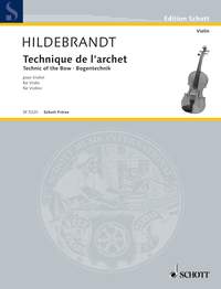 Technique Of The Bow Hildebrandt Violin Sheet Music Songbook