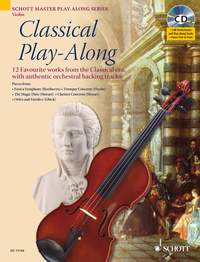 Classical Play Along Violin Book & Cd Sheet Music Songbook