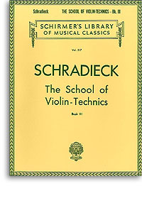 Schradieck School Of Violin Technics 3 Bowing Sheet Music Songbook
