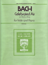 Bach Air On The G String Violin & Piano Sheet Music Songbook
