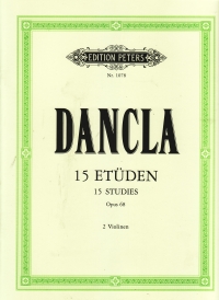 Dancla 15 Etudes Op68 2 Violins Sheet Music Songbook