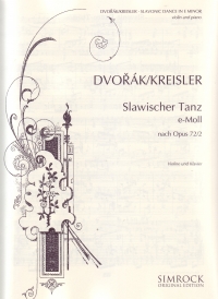 Dvorak Slavonic Dance Theme No 2 Violin/piano Sheet Music Songbook
