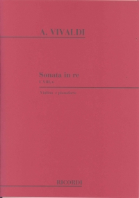 Vivaldi Sonata D Fxiii / 6 Violin & Basso Continuo Sheet Music Songbook