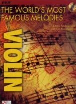 Worlds Most Famous Melodies Violin Book & Cd Sheet Music Songbook