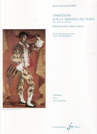 Dupin Variations Sur La Traviata De Verdi Violin Sheet Music Songbook