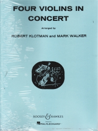 Klotman 4 Violins In Concert Sheet Music Songbook