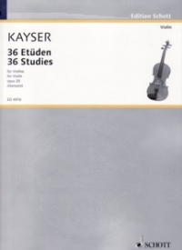 Kayser Studies (36) Op20 Violin Sheet Music Songbook