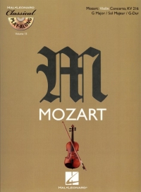 Classical Play Along 15 Mozart Violin Concerto Sheet Music Songbook