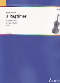 Joplin Ragtimes (3) Birtel Violin & Piano Sheet Music Songbook