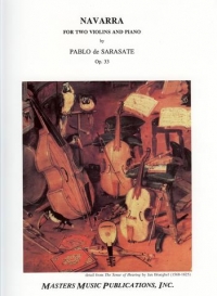Sarasate Navarra Op33 2 Violins & Piano Sheet Music Songbook