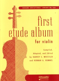 Whistler First Etude Album Violin Sheet Music Songbook