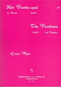 Metz The Positions Vol 3 3rd Position Violin Sheet Music Songbook