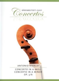 Vivaldi Concerto Amin Op3 No6 Sassmannshaus Violin Sheet Music Songbook