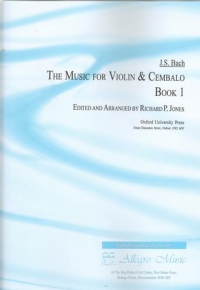Bach Music For Violin & Cembalo Sheet Music Songbook