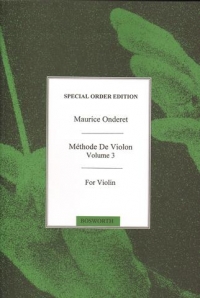 Onderet Violin Method Book 3 Sheet Music Songbook