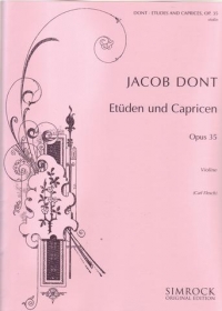 Dont Studies & Caprices Op35 Violin Sheet Music Songbook