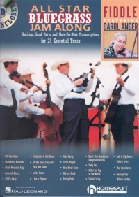 All Star Bluegrass Jam Along Fiddle Book & Cd Sheet Music Songbook