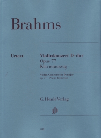 Brahms Violin Concerto D Op77 Violin & Piano Sheet Music Songbook
