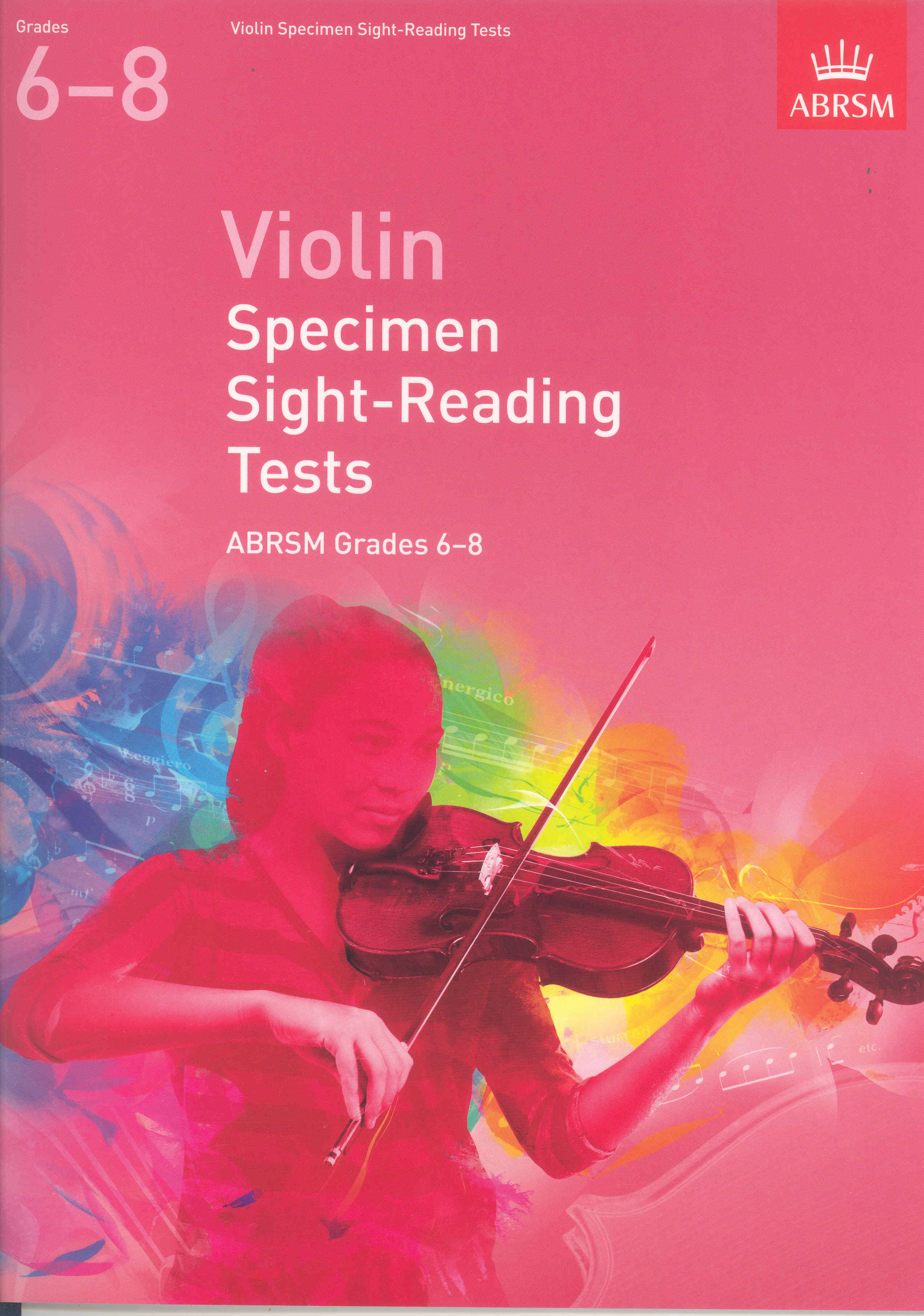 Violin Specimen Sight Reading Grades 6-8 Abrsm Sheet Music Songbook