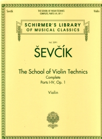 Sevcik The School Of Violin Technics Complete Op1 Sheet Music Songbook