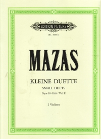 Mazas Duets Op38 Vol 2 Sheet Music Songbook