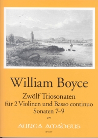 Boyce 12 Trio Sonatas 7-9 Two Violins & Bc Sheet Music Songbook
