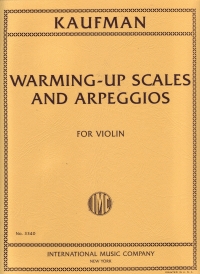 Kaufman Warming Up Scales And Arpeggios Sheet Music Songbook