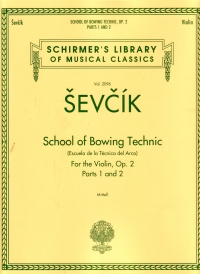 Sevcik School Of Bowing Technic Vln Op2 Pts 1 & 2 Sheet Music Songbook