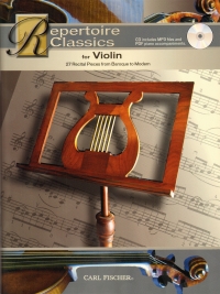 Repertoire Classics Violin Book & Cd Sheet Music Songbook
