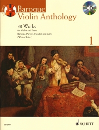 Baroque Violin Anthology Vol 1 + Cd Sheet Music Songbook