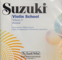 Suzuki Violin School Vol 6 Cd Revised Preucil Sheet Music Songbook