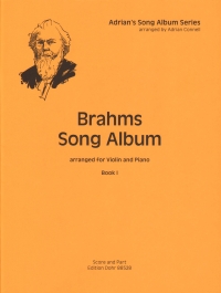 Brahms Song Album Book 1 Violin & Piano Connell Sheet Music Songbook