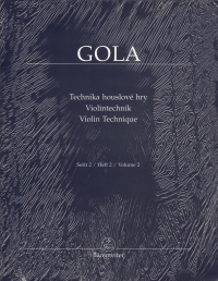Gola Violin Technique Vol 2 Cz Ger Eng Sheet Music Songbook